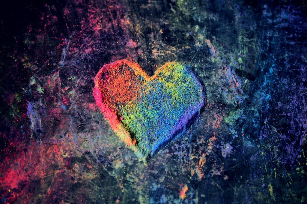 Colorful heart image